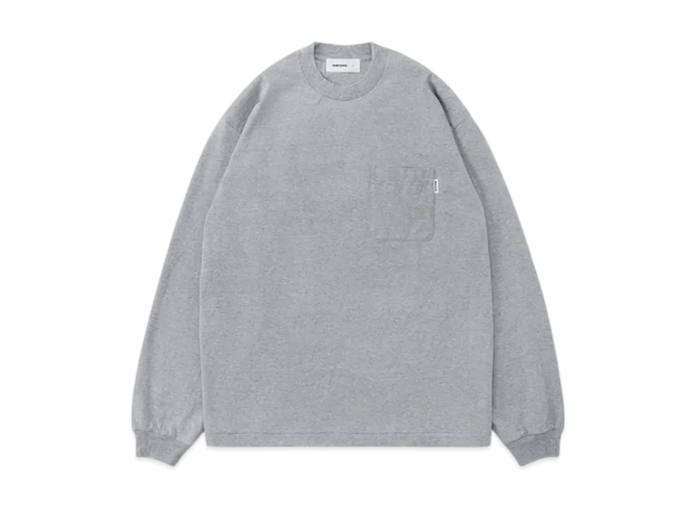 everyone Pocket Long Sleeve Tee Shirt "H.Gray"