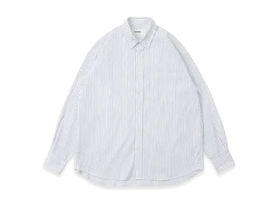 everyone Relax-Fit Button-Down Stripe Shirt "White/Navy"