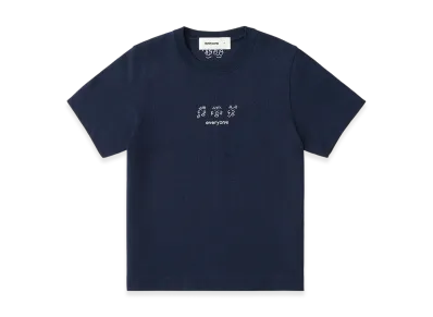 everyone Woman's j.30000 Buddies Short Sleeve Tee Shirt "Navy"