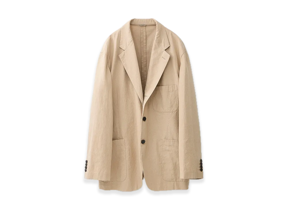 everyone x A.PRESSE Hemp Cotton Jacket "Beige"