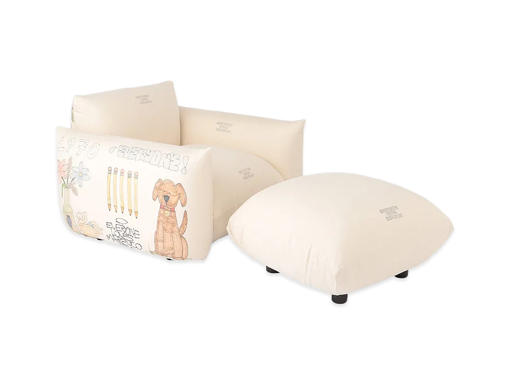 everyone x arflex loves MARENCO Ottoman Cover "Ivory"