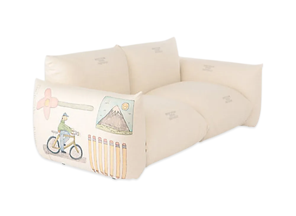 everyone x arflex loves MARENCO 2-Seater Sofa with Arms Cover "Ivory"