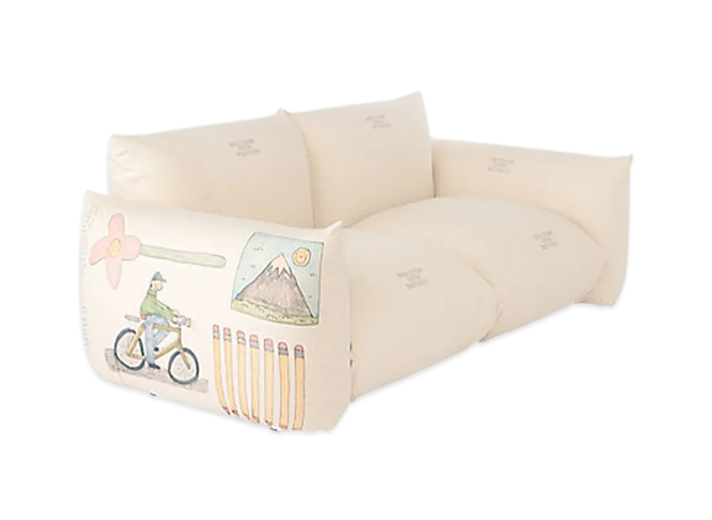everyone x arflex loves MARENCO 2-Seater Sofa with Arms "Ivory"