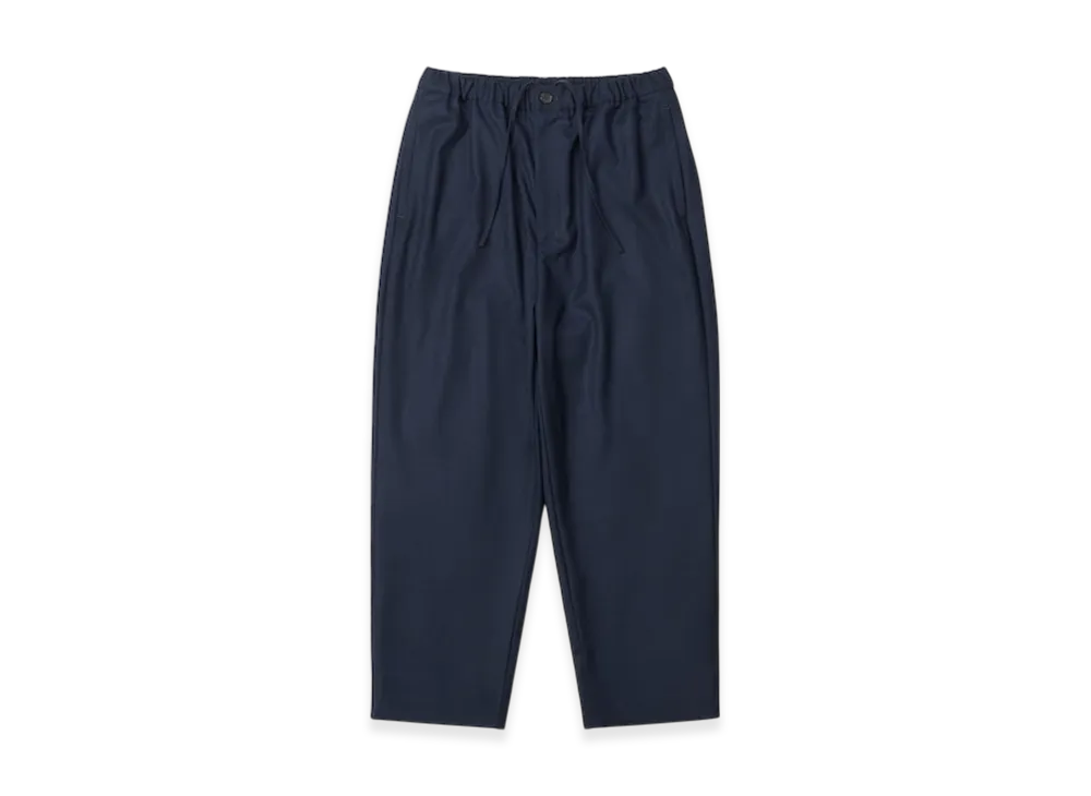 everyone Wool Flannel Easy Slacks "Navy"
