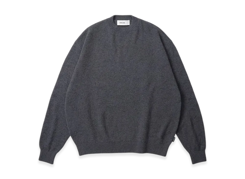 everyone Wool Slab Oversized Knit Sweater "Charcoal"
