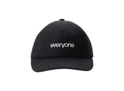 everyone Wool Flannel Original Logo 6-Panel Cap "Black"