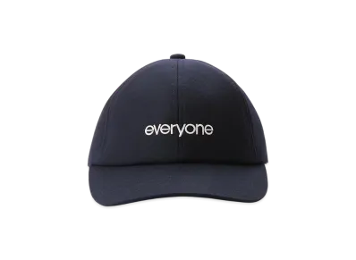 everyone Wool Flannel Original Logo 6-Panel Cap "Navy"