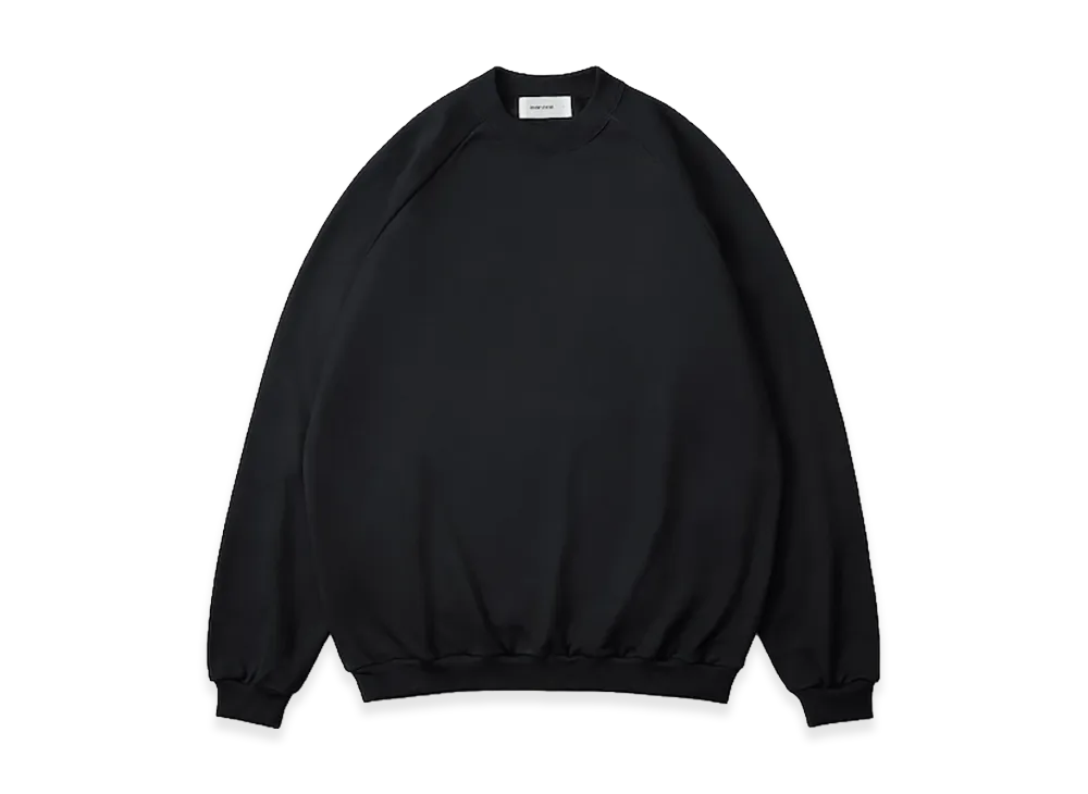 everyone Luxury Cotton Crew Neck Sweatshirt "Black"