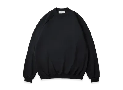 everyone Luxury Cotton Crew Neck Sweatshirt "Black"