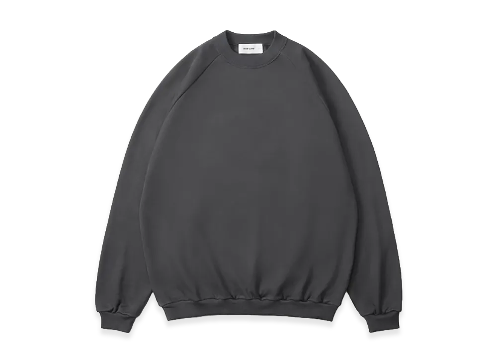 everyone Luxury Cotton Crew Neck Sweatshirt "Charcoal"