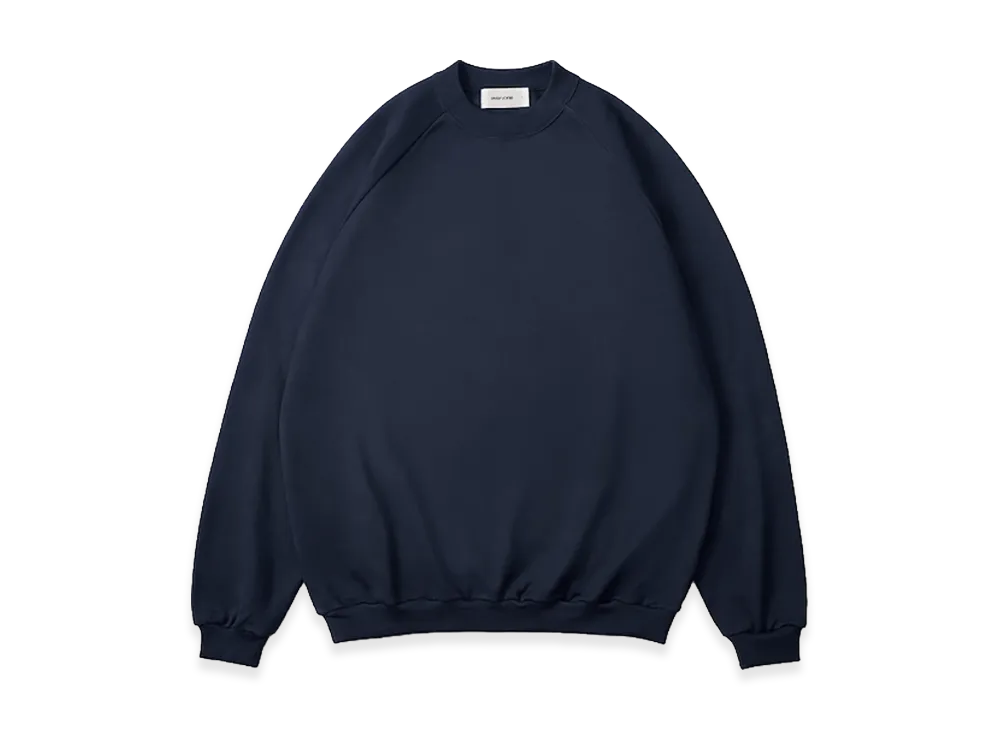 everyone Luxury Cotton Crew Neck Sweatshirt "Navy"