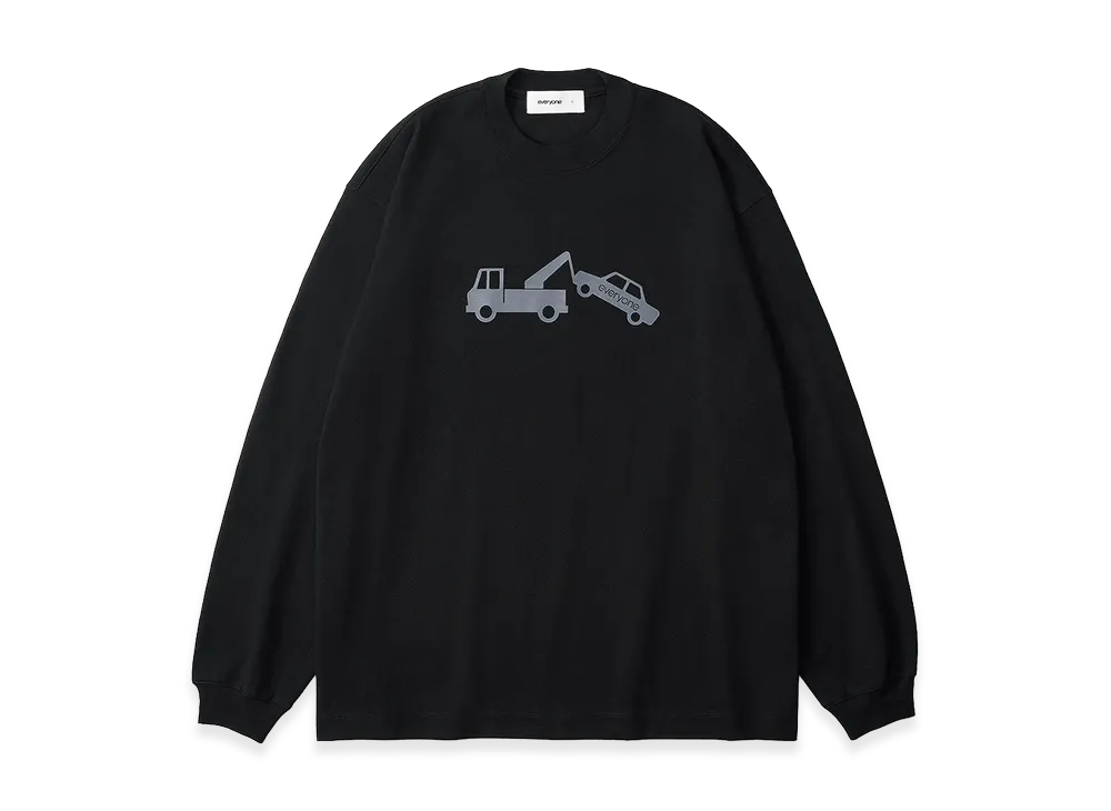 everyone Wrecker Long Sleeve Tee Shirt "Black"