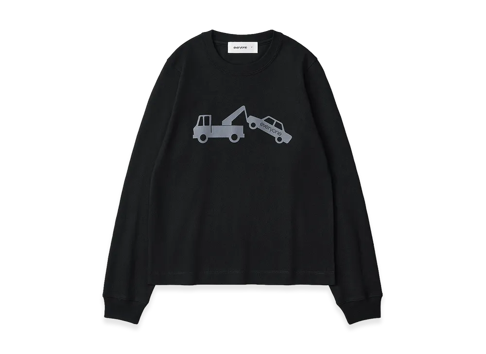 everyone Woman's Wrecker Long Sleeve Tee Shirt "Black"