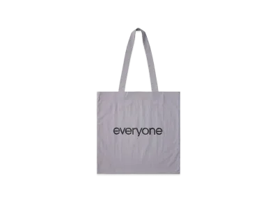 everyone Nylon Logo Tote Bag "Gray"
