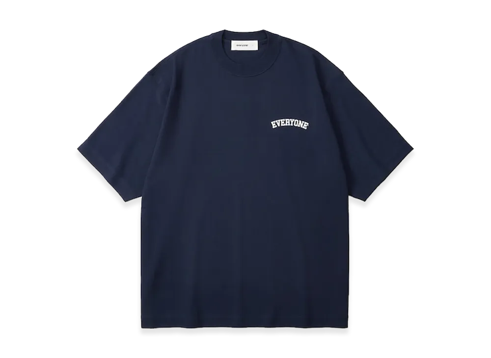 everyone Collegiate Logo Tee Shirt "Navy/White"