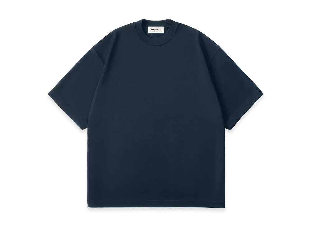 everyone Luxury Cotton Short Sleeve Tee Shirt "Navy"
