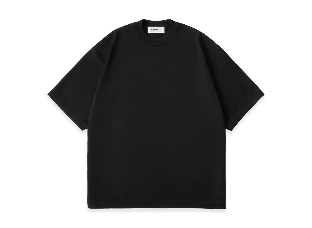 everyone Luxury Cotton Short Sleeve Tee Shirt "Black"