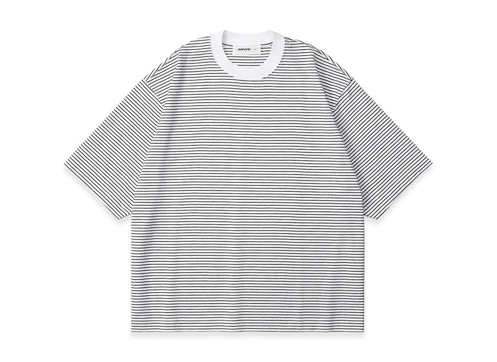everyone Og Border Short Sleeve Tee Shirt "White"