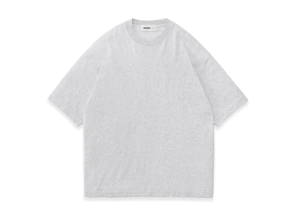everyone American Cotton Tee Shirt "Ash"