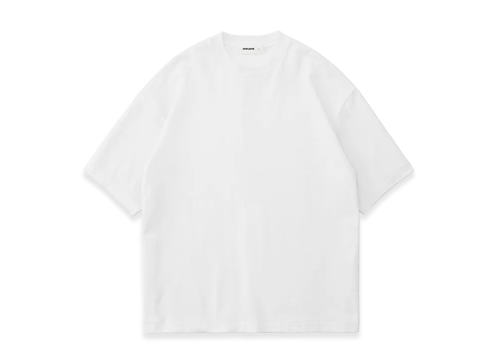 everyone American Cotton Tee Shirt "White"