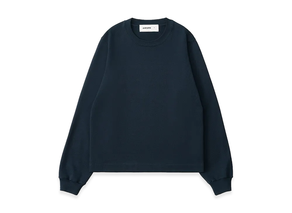 everyone Women's Luxury Cotton Long Sleeve Tee Shirt "Navy"