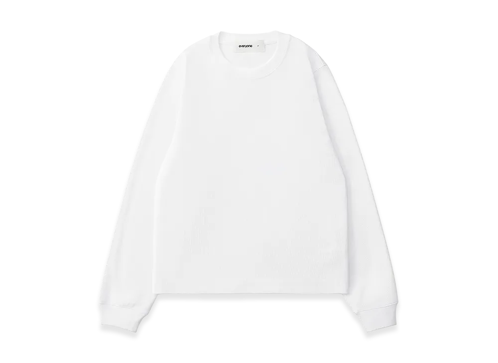 everyone Women's Luxury Cotton Long Sleeve Tee Shirt "White"