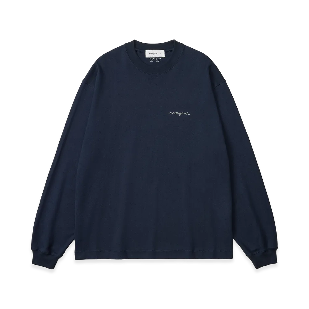 everyone J.30000 Rooftop Logo Long Sleeve Tee "Navy"