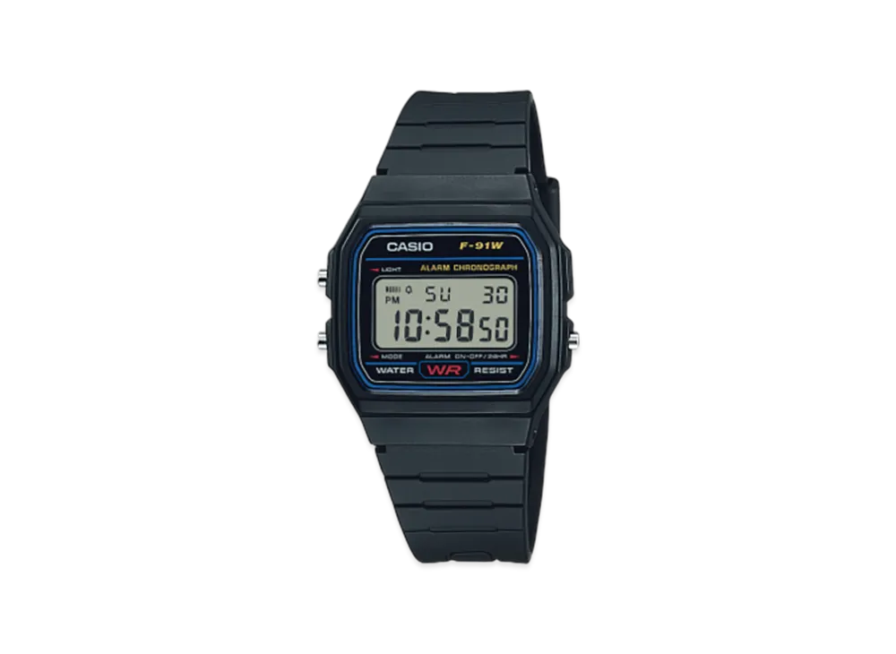 Casio Collection F-91W-1JH "Black"