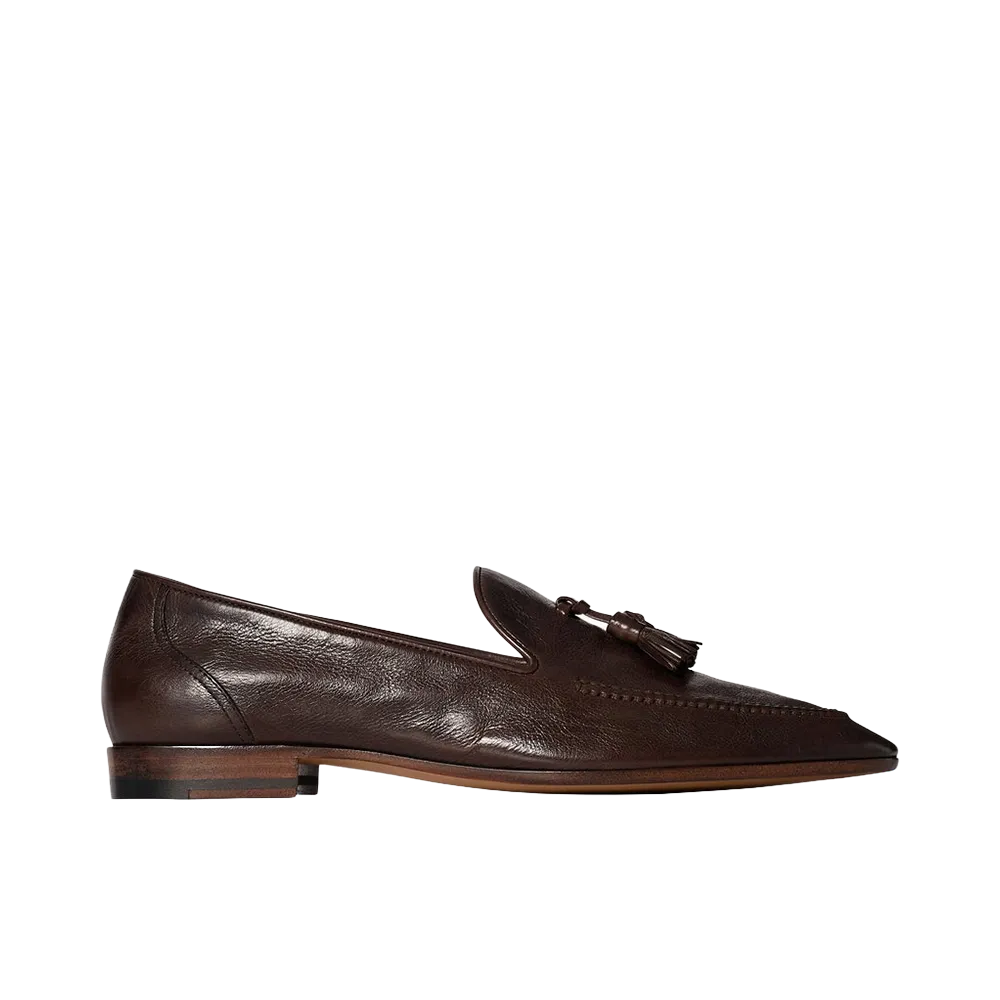 The Row Caden Loafers "Deep Brown"