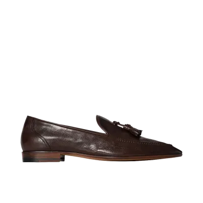 The Row Caden Loafers "Deep Brown"