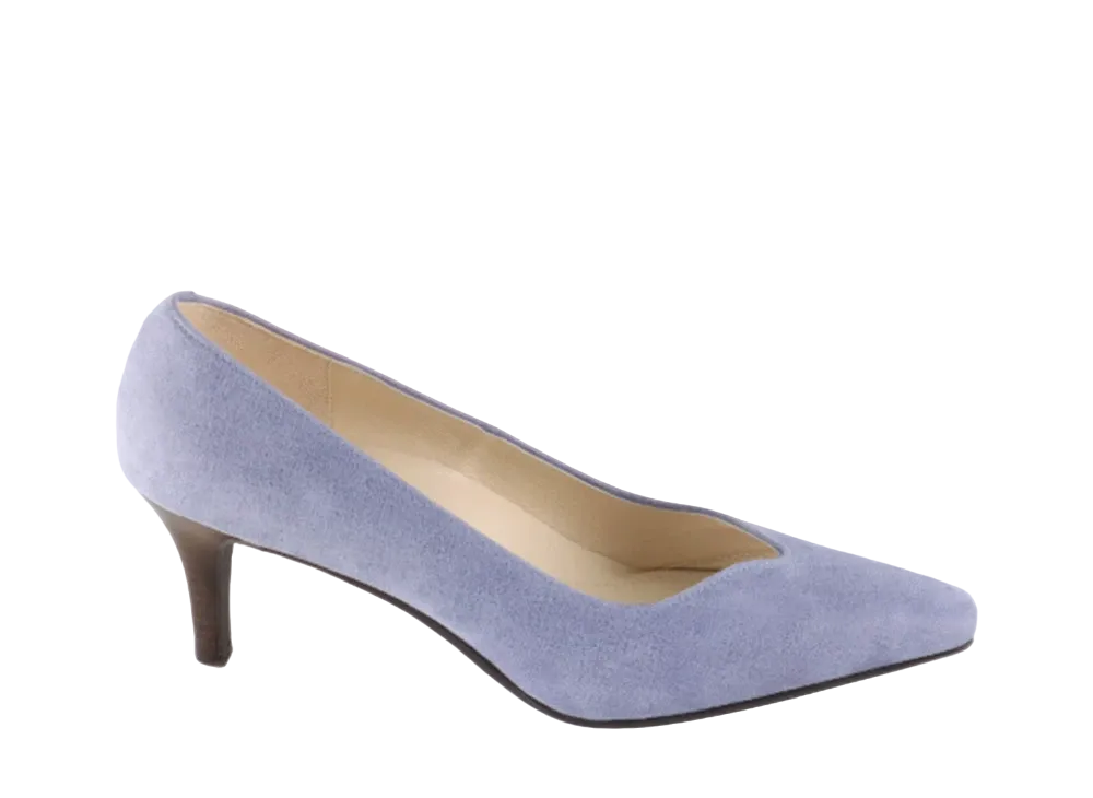 REGAL Women's Plain Pumps Goat Leather(Film) "Blue" F02N_S