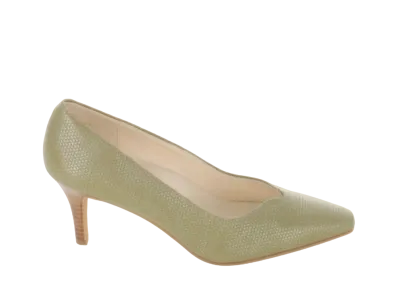 REGAL Women's Plain Pumps Sheep Leather Embossed "Khaki" F02N_S
