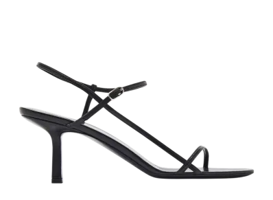 The Row Women's Bare Sandal in Leather "Black"