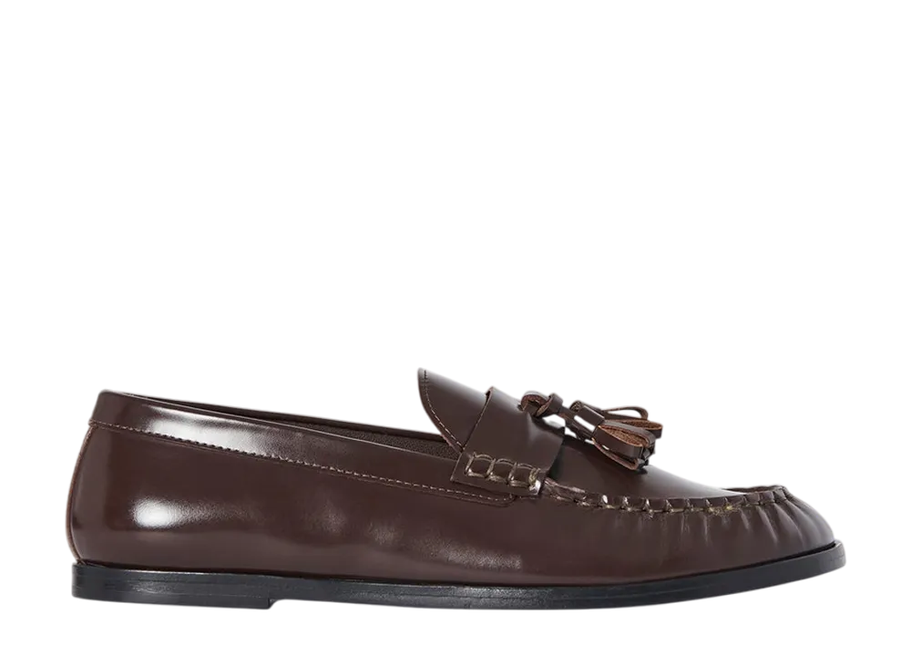 The Row Loafer in Leather "Espresso"