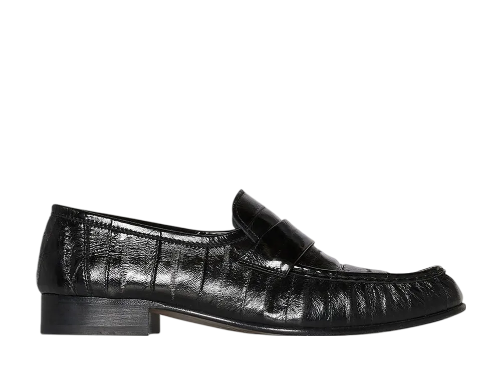 The Row Women's Soft Loafer in Eel "Black"