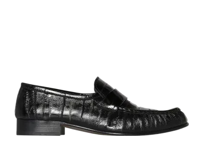 The Row Women's Soft Loafer in Eel "Black"