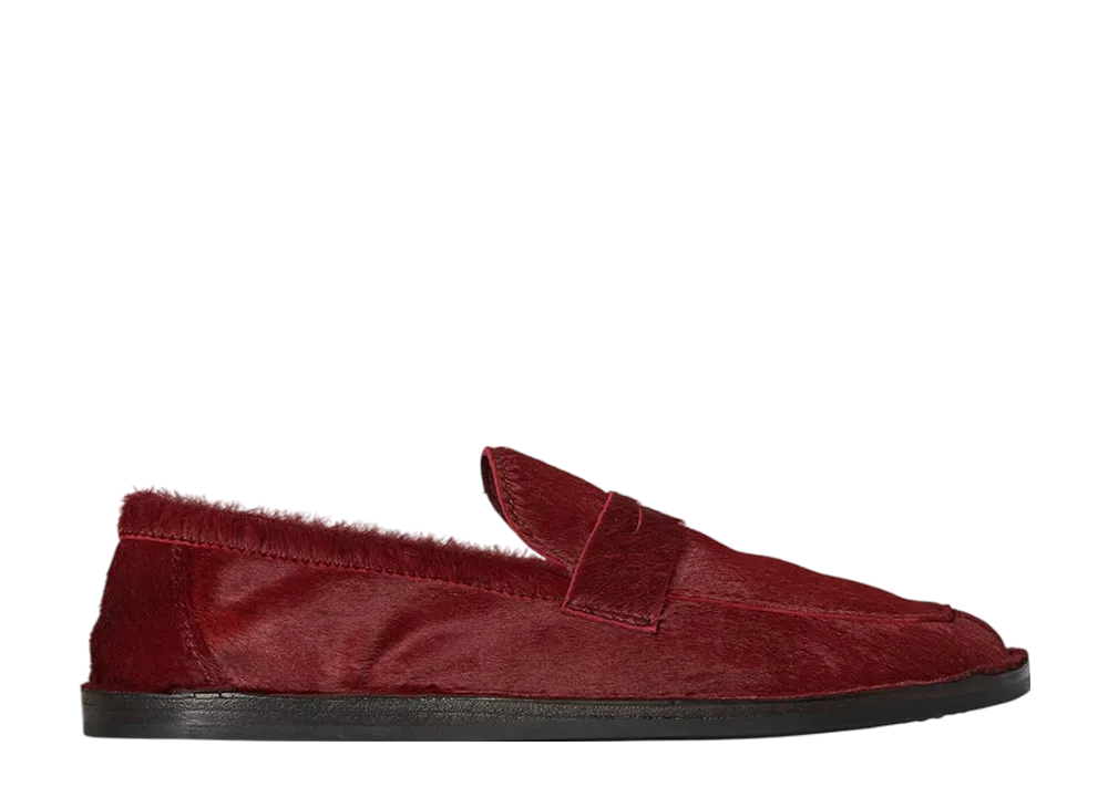 The Row Women's Cary Loafer in Pony "Wine"