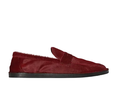 The Row Women's Cary Loafer in Pony "Wine"