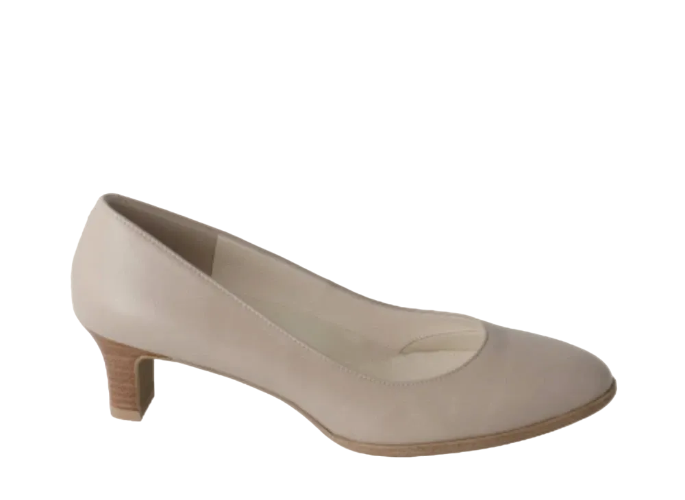 REGAL Women's Plain Pumps Sheep Leather "Dark Beige" F14J