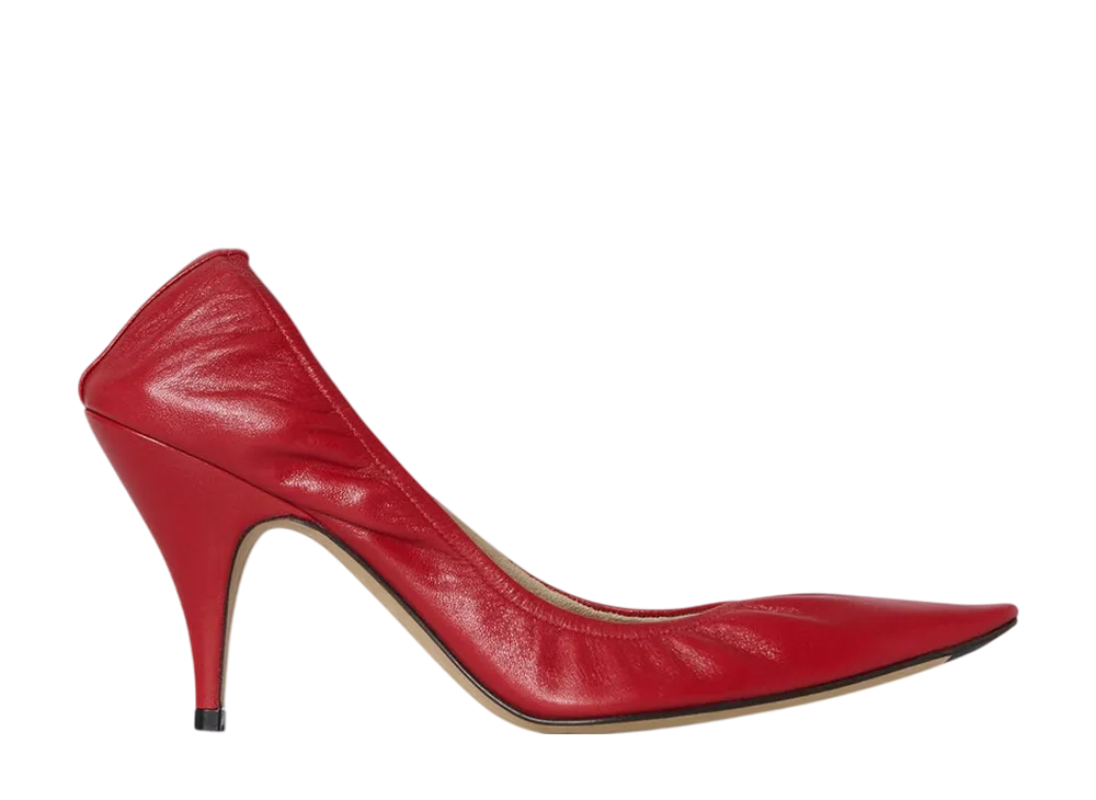 The Row Women's Liisa Pump in Leather "Lacquer Red"
