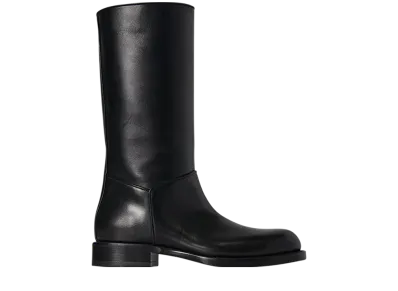 The Row Women's Nobilis Riding Boot in Leather "Black"