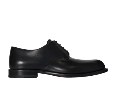 The Row Women's Novus Derby Shoe in Leather "Black"