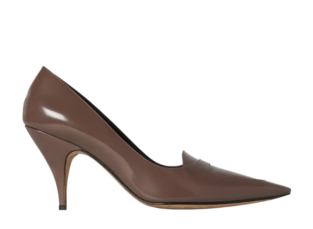 The Row Women's Viv Pump in Leather "Light Brown"