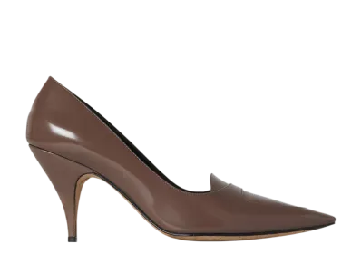The Row Women's Viv Pump in Leather "Light Brown"