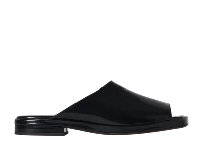 The Row Women's Emi Mule in Leather "Black"