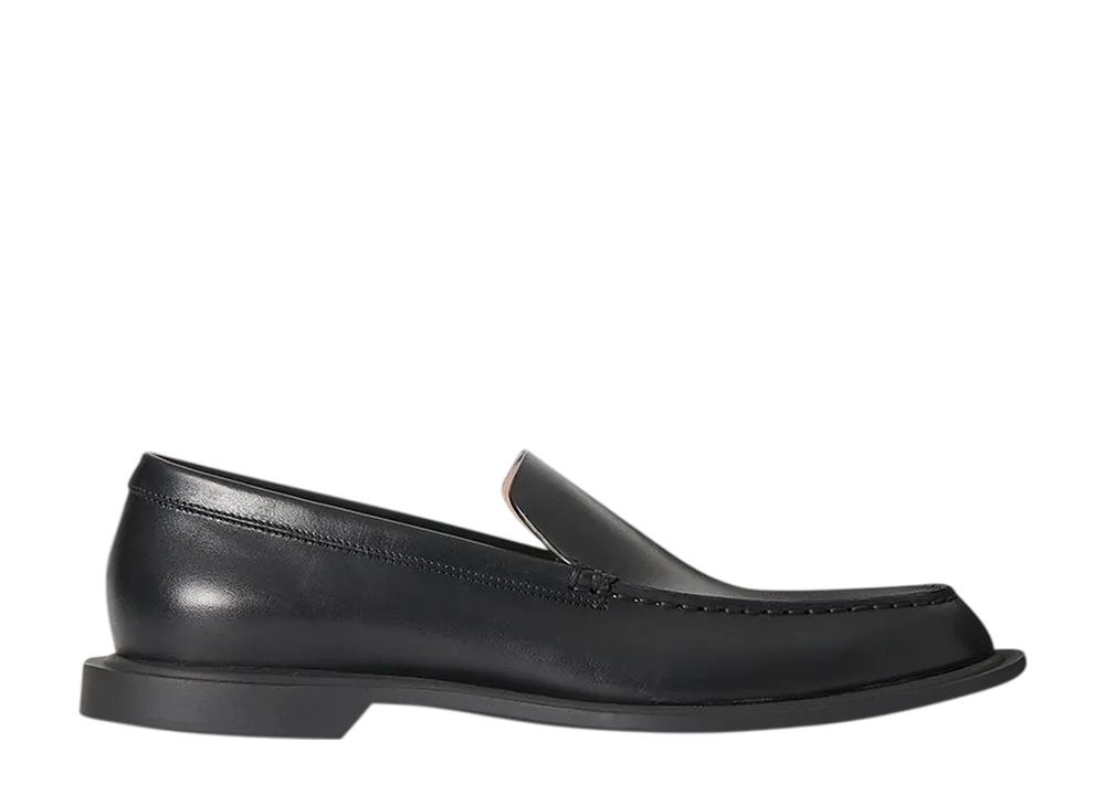 The Row Women's Nic Loafer in Leather "Black"