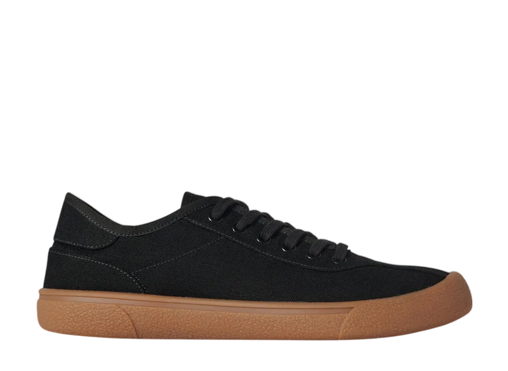 The Row Women's Canvas Sneakers in Viscose and Linen "Black"