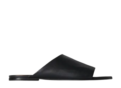 The Row Women's Signum Slipper in Leather "Black"
