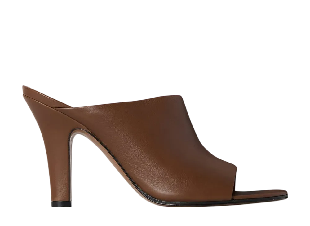 The Row Women's Signum Mule in Leather "Mousse"