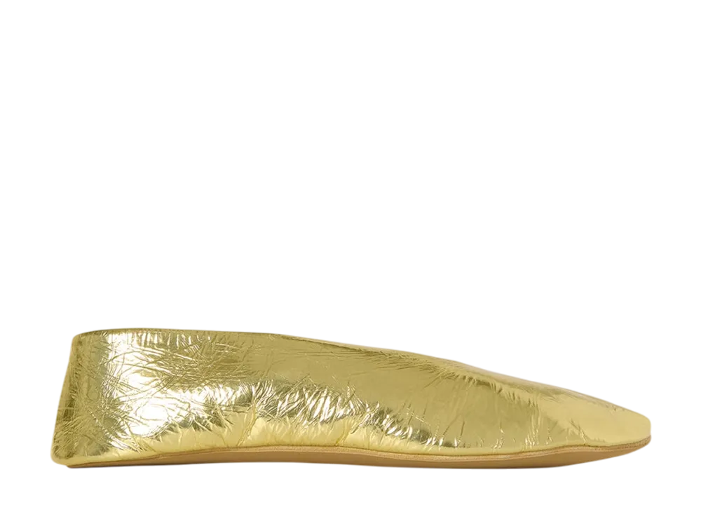 The Row Women's Stella Slipper in Leather "Gold"